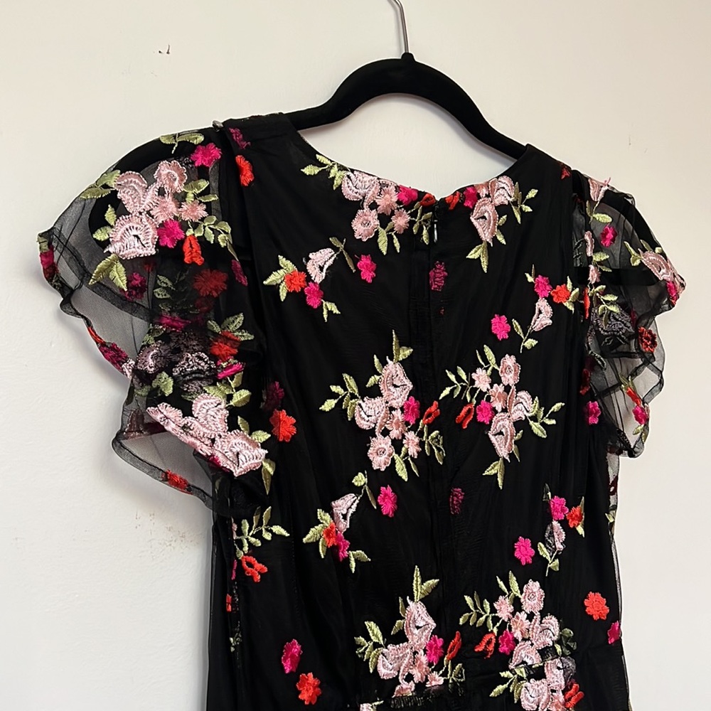 SAM EDELMAN Embroidered Midi Dress | Size 2 - Picture 9 of 11